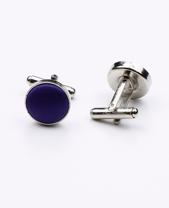 Boutons de Manchette Violet n°1 en Polyester | Anatole - Unipap's