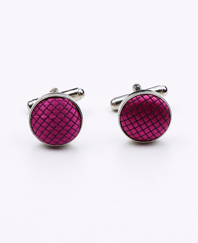 Boutons de Manchette Violet n°1 en Polyester | Martin - Unipap's