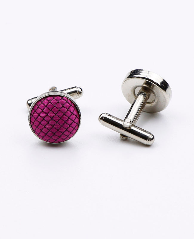 Boutons de Manchette Violet n°1 en Polyester | Martin - Unipap's