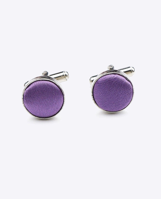 Boutons de Manchette Violet n°2 en Polyester | Jules - Unipap's