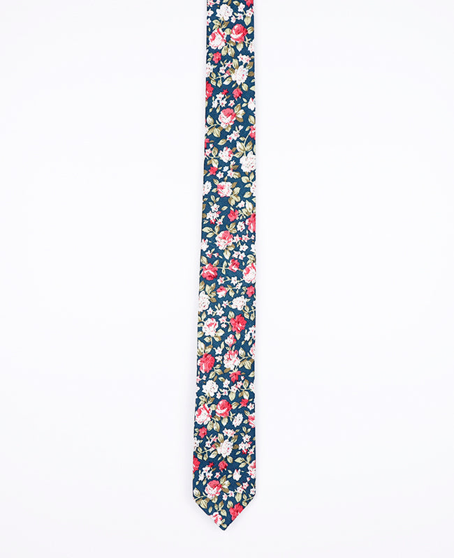 Cravate Liberty Vert n°1 Homme en Coton | Charles - Unipap's