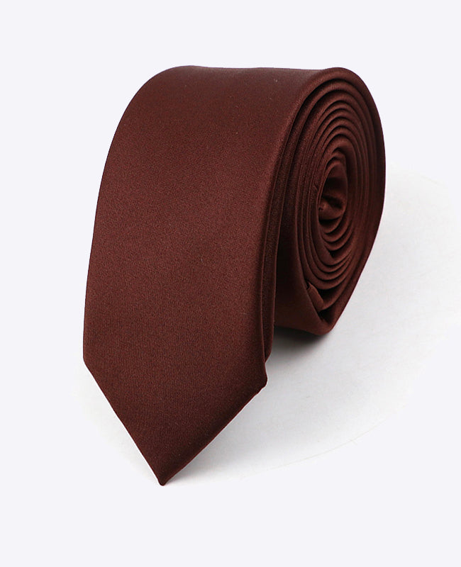 Cravate Marron Homme en Polyester | Anatole - Unipap's