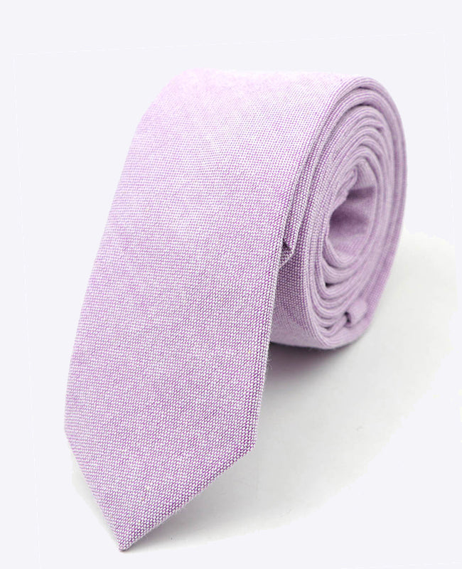 Cravate Violet Homme en Coton | Edgard - Unipap's