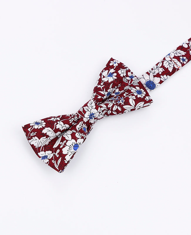 Noeud Papillon Liberty Rouge n°1 Enfant en Coton | Clovis - Unipap's