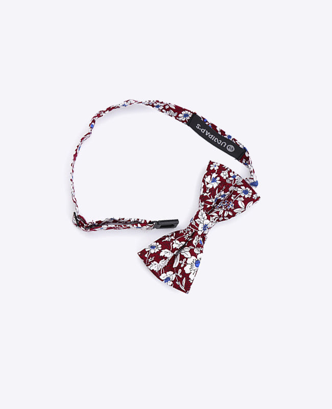 Noeud Papillon Liberty Rouge n°1 Enfant en Coton | Clovis - Unipap's