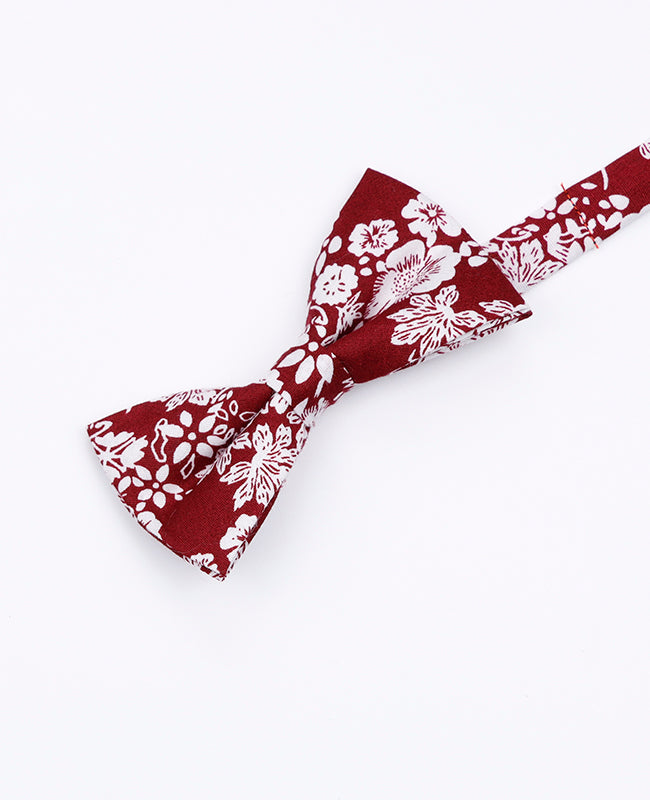 Noeud Papillon Liberty Rouge n°2 Enfant en Coton | Clovis - Unipap's