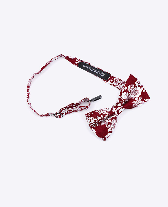 Noeud Papillon Liberty Rouge n°2 Enfant en Coton | Clovis - Unipap's