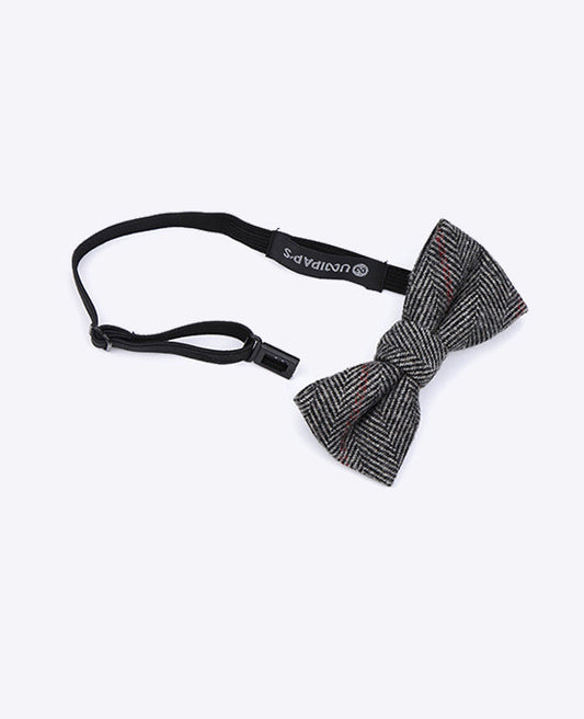 Noeud Papillon Tartan Gris n°4 Enfant en Laine | Norbert - Unipap's