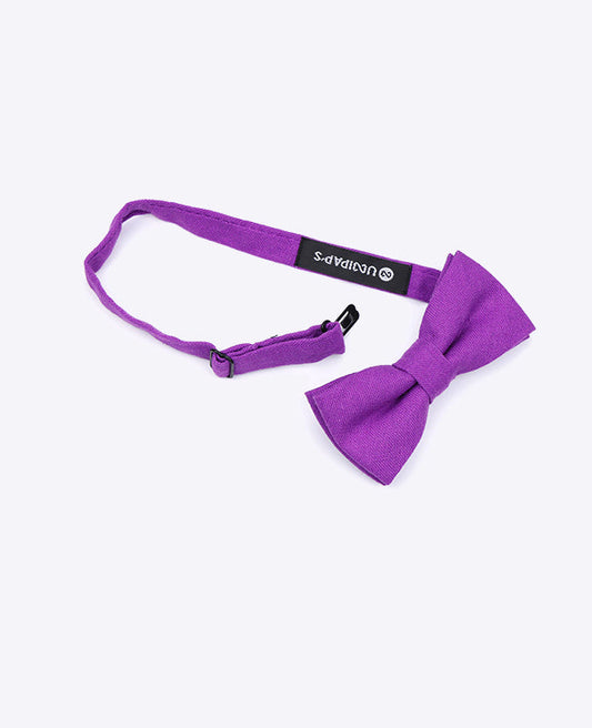 Noeud Papillon Violet n°2 Enfant en Lin | Basile - Unipap's