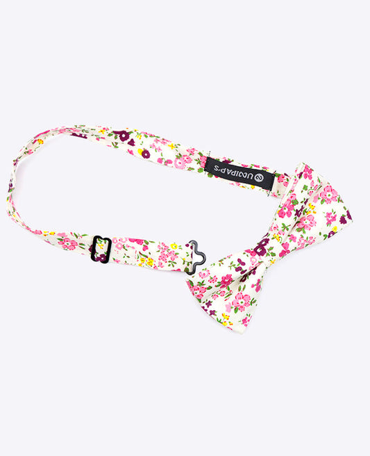 Noeud Papillon Liberty Blanc n°3 Homme en Coton | Gaspard - Unipap's