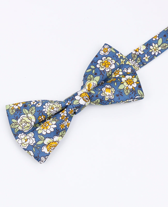 Noeud Papillon Liberty Bleu n°1 Homme en Coton | Gaspard - Unipap's