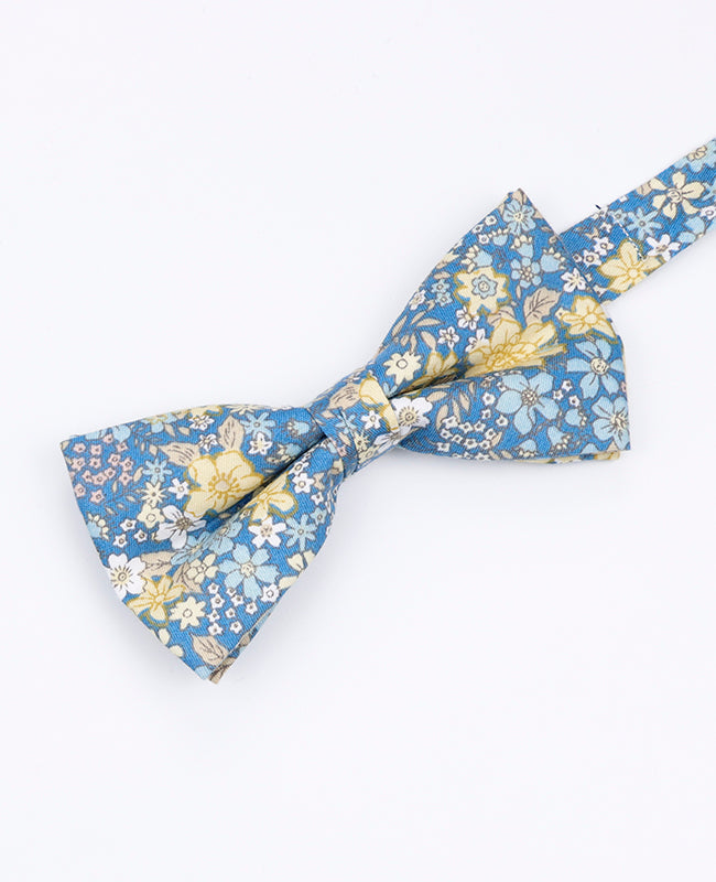 Noeud Papillon Liberty Bleu n°2 Homme en Coton | Gaspard - Unipap's