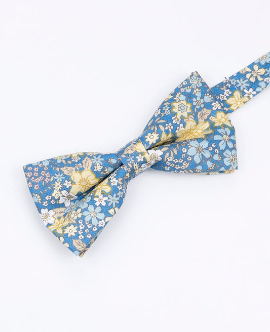 Noeud Papillon Liberty Bleu n°2 Homme en Coton | Gaspard - Unipap's