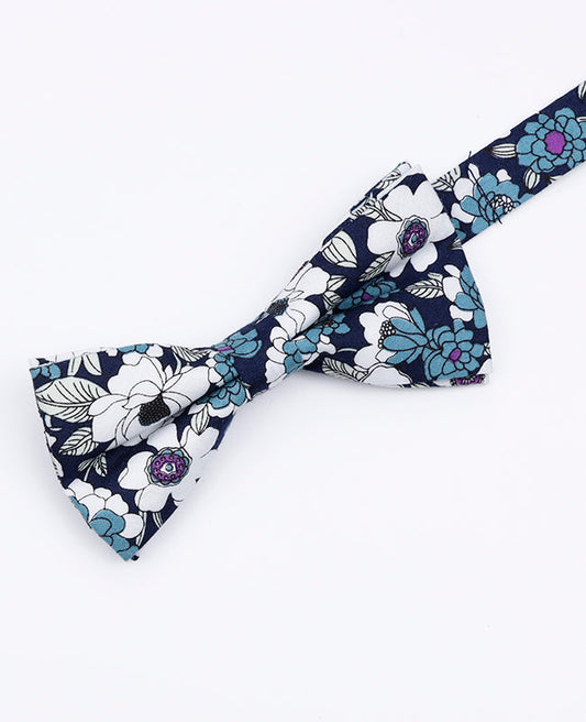 Noeud Papillon Liberty Bleu n°8 Homme en Coton | Gaspard - Unipap's