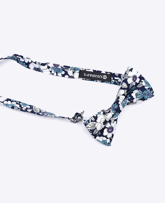 Noeud Papillon Liberty Bleu n°8 Homme en Coton | Gaspard - Unipap's