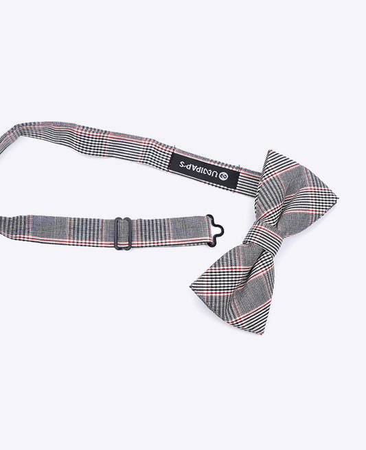 Noeud Papillon Tartan Gris n°2 Homme en Coton | Marcel - Unipap's