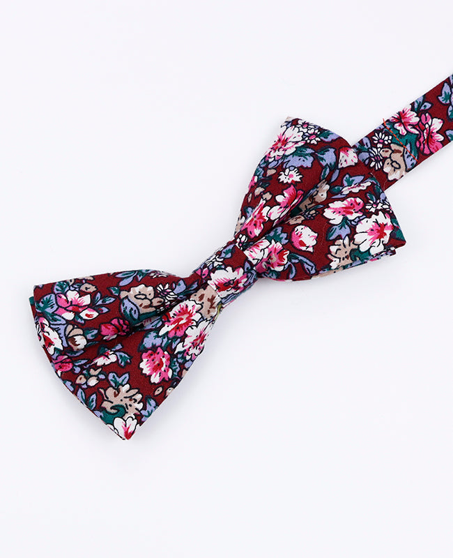 Noeud Papillon Liberty Rouge Homme en Coton | Charles - Unipap's