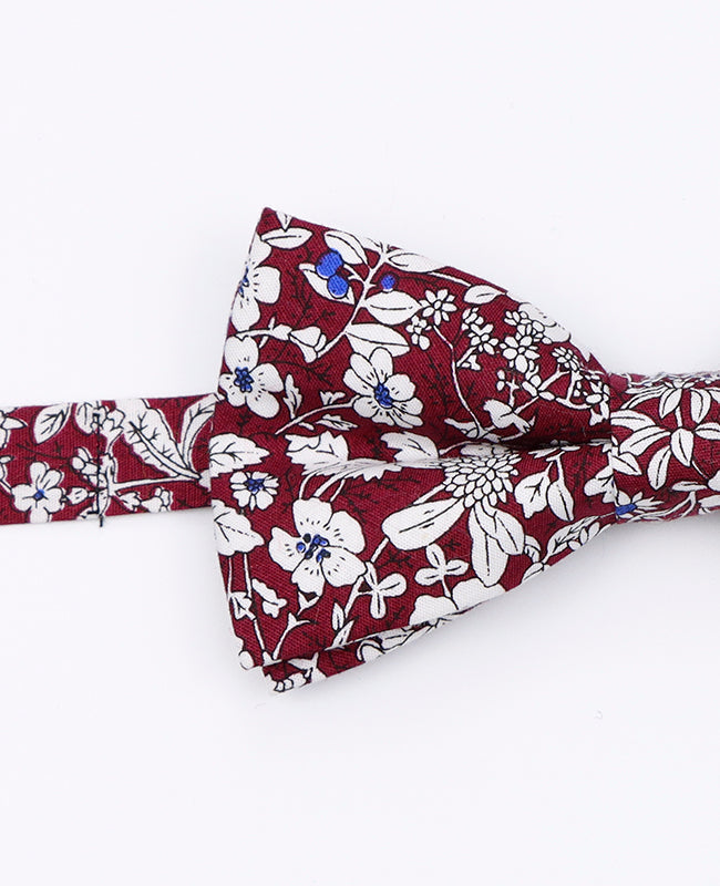 Noeud Papillon Liberty Rouge n°1 Homme en Coton | Clovis - Unipap's