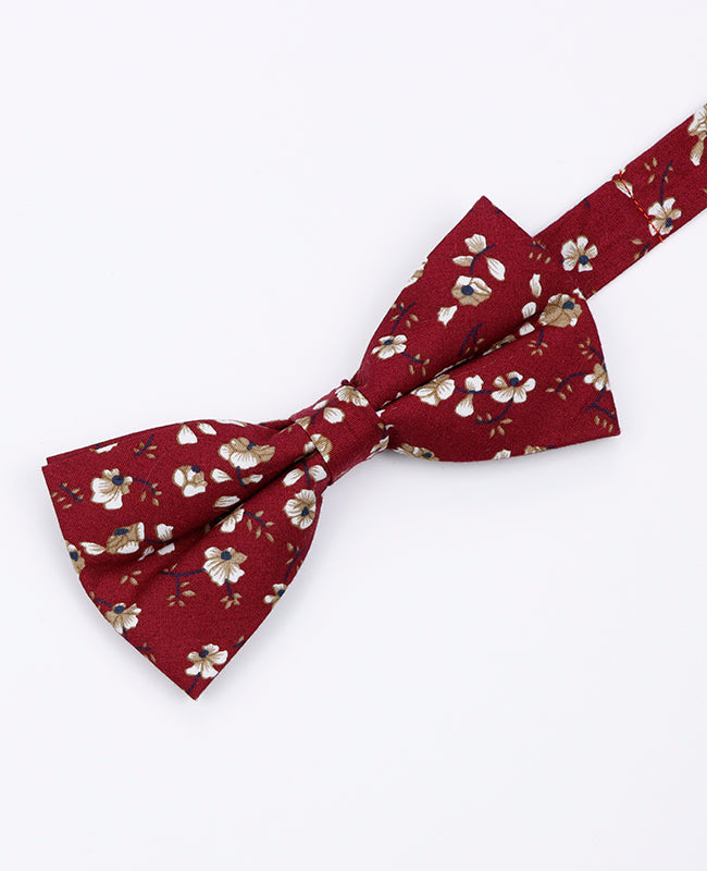 Noeud Papillon Liberty Rouge n°1 Homme en Coton | Gaspard - Unipap's