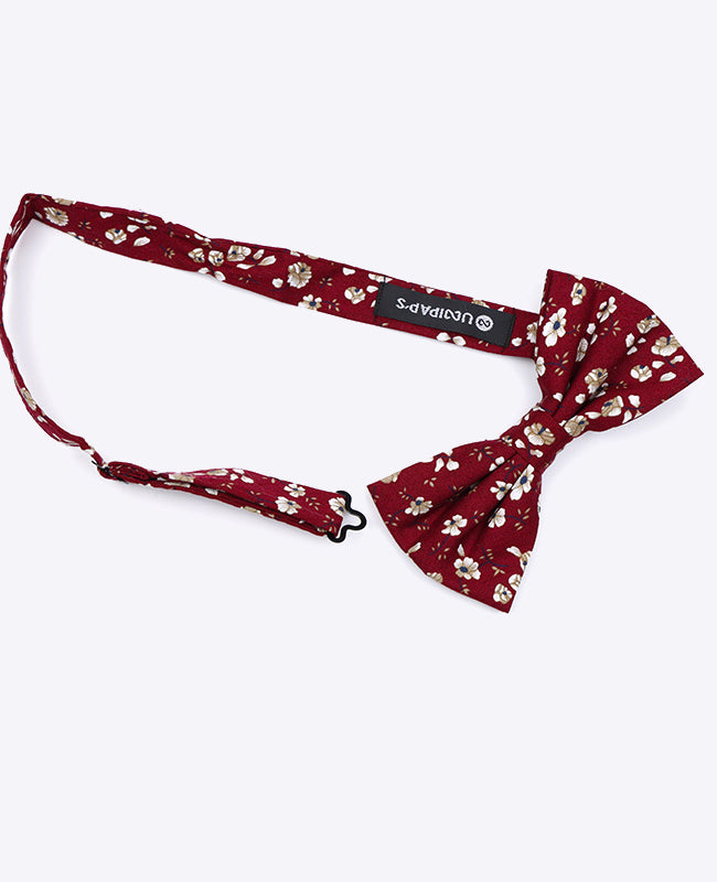 Noeud Papillon Liberty Rouge n°1 Homme en Coton | Gaspard - Unipap's