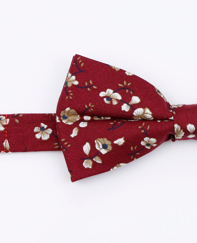 Noeud Papillon Liberty Rouge n°1 Homme en Coton | Gaspard - Unipap's