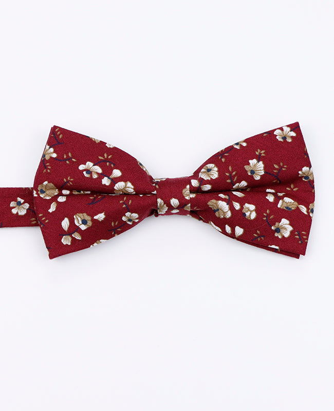 Noeud Papillon Liberty Rouge n°1 Homme en Coton | Gaspard - Unipap's