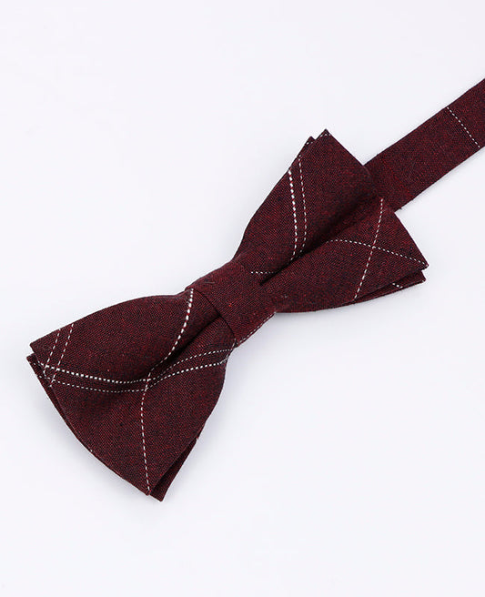 Noeud Papillon Tartan Rouge Homme en Coton | Marcel - Unipap's