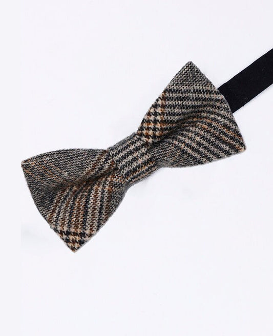 Noeud Papillon Tartan Gris n°6 Homme en Laine | Norbert - Unipap's