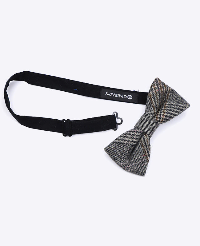 Noeud Papillon Tartan Gris n°7 Homme en Laine | Norbert - Unipap's