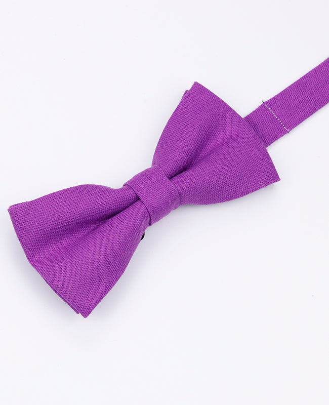 Noeud Papillon Violet n°2 Homme en Lin | Basile - Unipap's