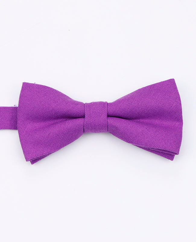 Noeud Papillon Violet n°2 Homme en Lin | Basile - Unipap's