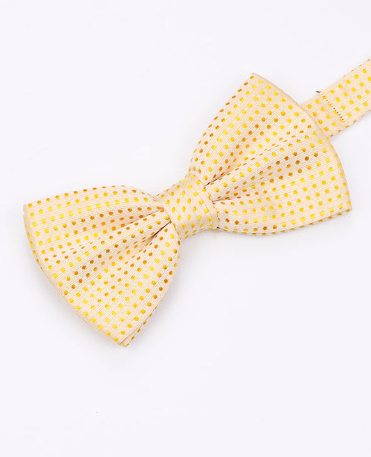 Noeud Papillon Jaune n°2 à Pois Homme en Polyester | Louis - Unipap's