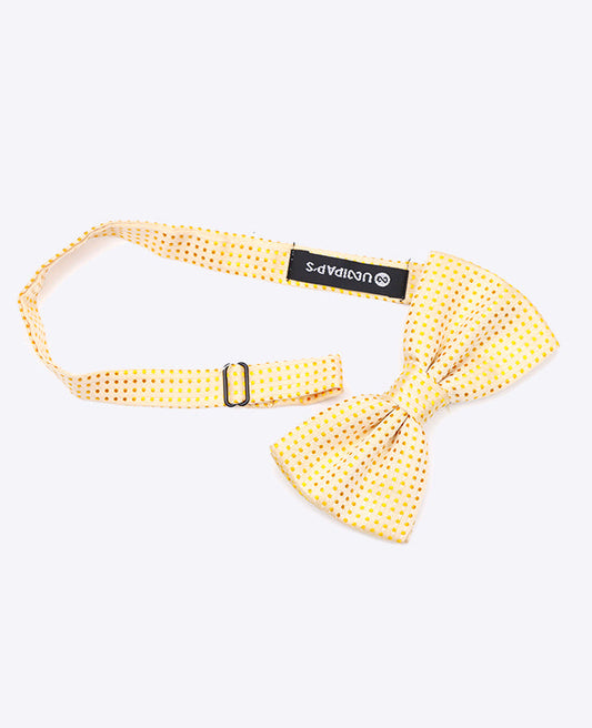 Noeud Papillon Jaune n°2 à Pois Homme en Polyester | Louis - Unipap's