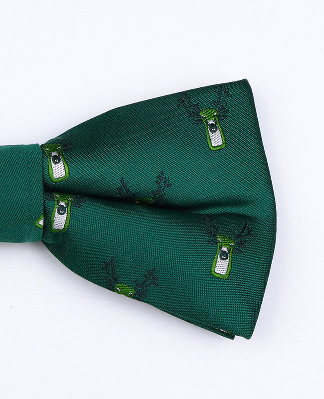 Noeud Papillon de Noël Vert n°2 Homme en Polyester «Christmas»