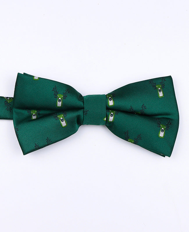 Noeud Papillon de Noël Vert n°2 Homme en Polyester «Christmas»