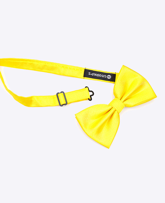 Noeud Papillon XL Jaune n°1 Homme en Polyester | Lucien - Unipap's