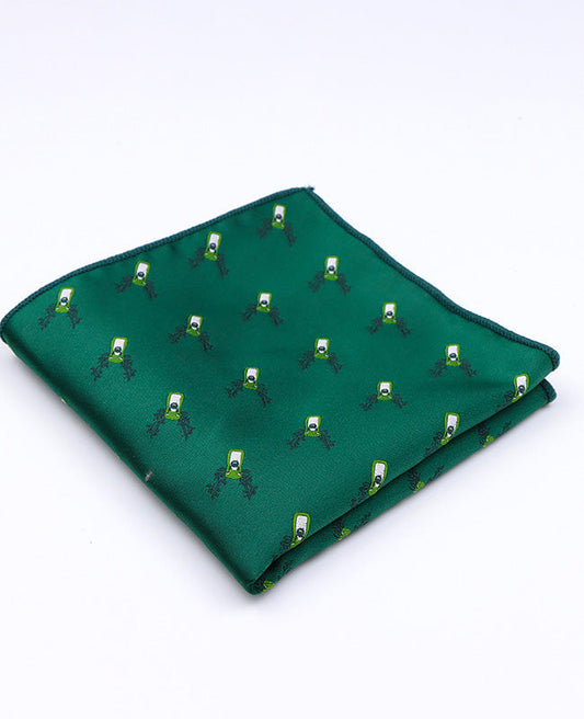 Pochette de Costume de Noël Vert n°2 en Polyester «Christmas»