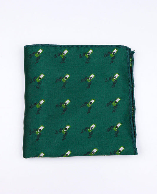 Pochette de Costume de Noël Vert n°2 en Polyester «Christmas»