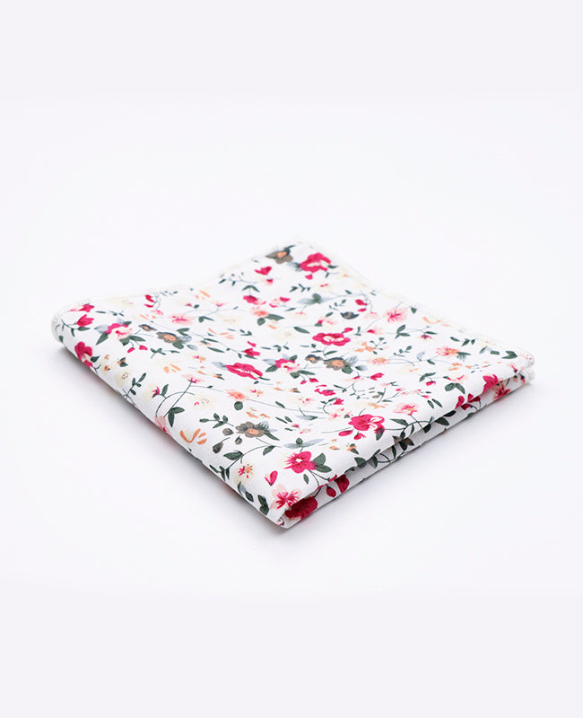 Pochette de Costume Liberty Blanc n°2 en Coton | Charles - Unipap's