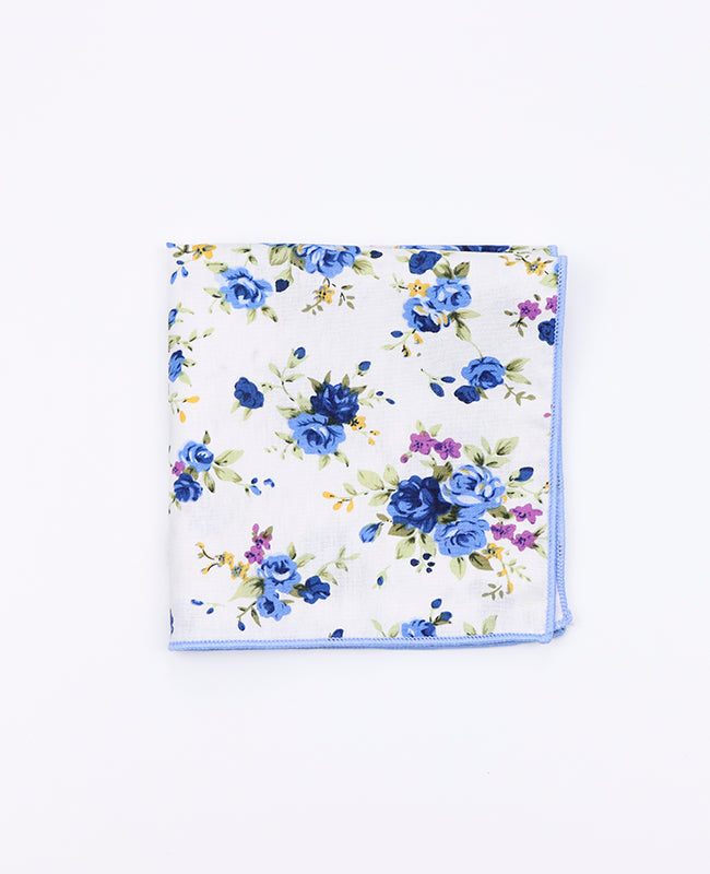 Pochette de Costume Liberty Blanc n°3 en Coton | Charles - Unipap's