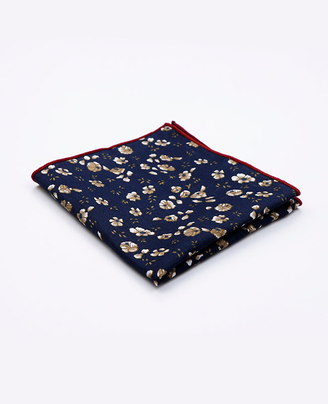 Pochette de Costume Liberty Bleu n°13 en Coton | Gaspard - Unipap's