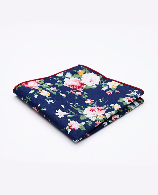 Pochette de Costume Liberty Bleu n°2 en Coton | Charles - Unipap's