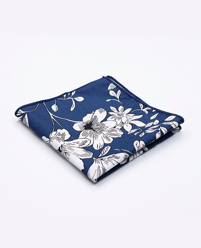 Pochette de Costume Liberty Bleu n°2 en Coton | Clovis - Unipap's