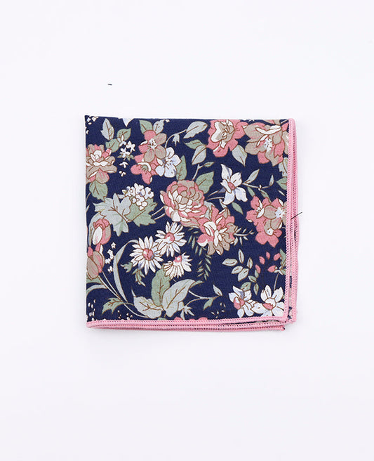 Pochette de Costume Liberty Bleu n°3 en Coton | Charles - Unipap's