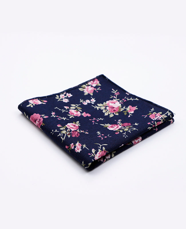 Pochette de Costume Liberty Bleu n°4 en Coton | Charles - Unipap's