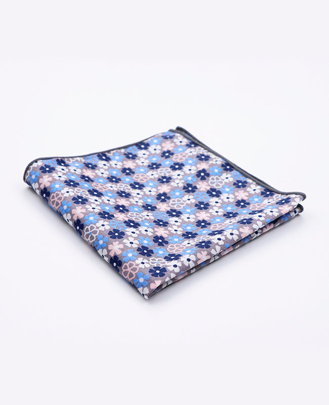 Pochette de Costume Liberty Bleu n°5 en Coton | Gaspard - Unipap's