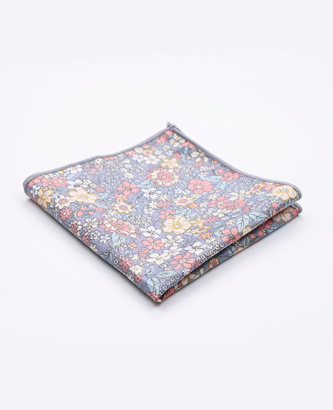 Pochette de Costume Liberty Gris n°2 en Coton | Gaspard - Unipap's