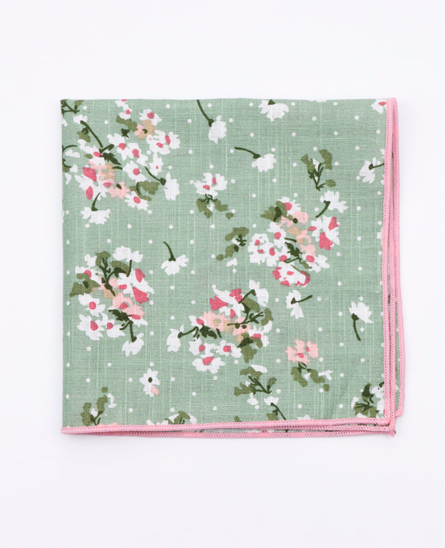 Pochette de Costume Liberty Vert n°3 en Coton | Gaspard - Unipap's