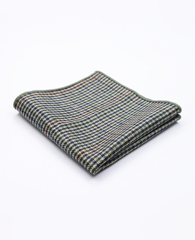 Pochette de Costume Tartan Gris n°9 en Laine | Nobert - Unipap's