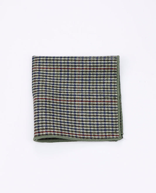 Pochette de Costume Tartan Gris n°9 en Laine | Nobert - Unipap's